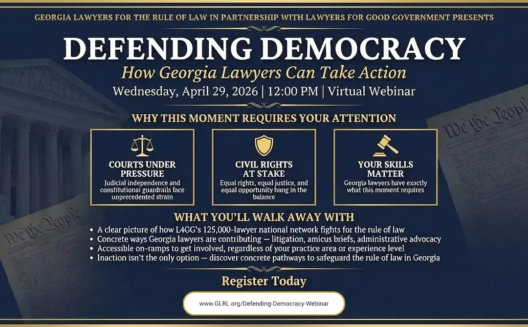 Invitation: Defending the Rule of Law Webinar