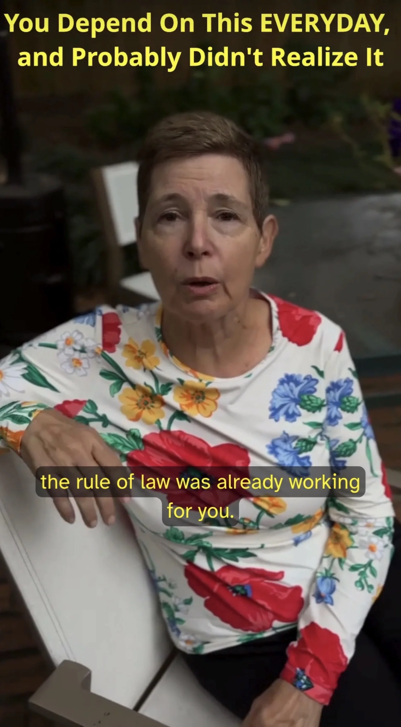 You depend on the Rule of Law everyday and probably didn't realize it